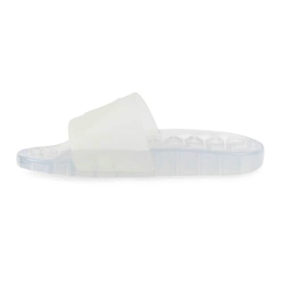 NWT Karl Lagerfeld Taylin clear monogramm pool slides new NIB SZ 8 Paris - Picture 1 of 5